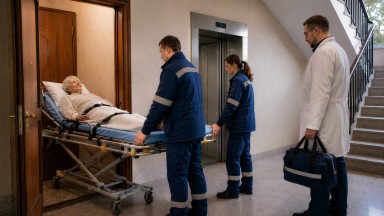 Транспортировка больных после выписки в Кореновске